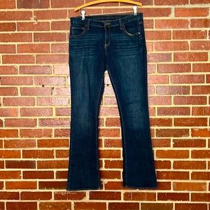 Simply Vera boot cut stretch jeans, size 12